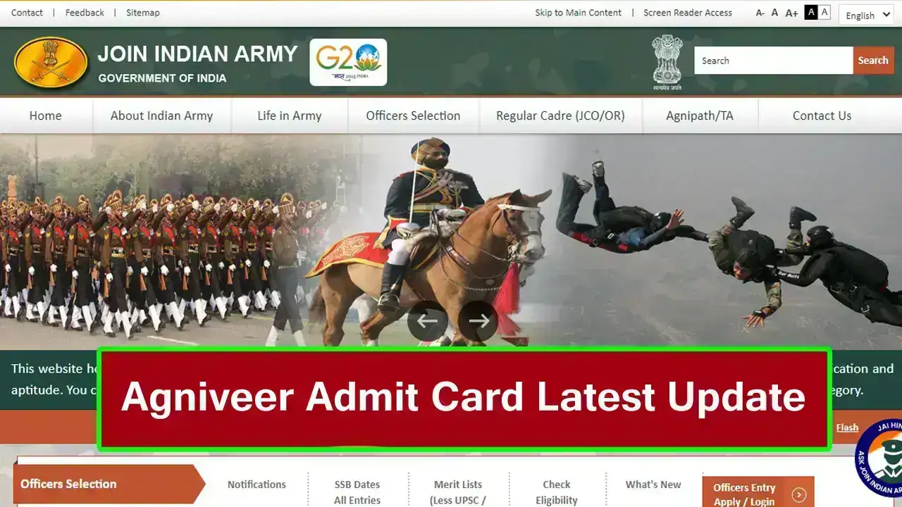 Indian Army Agniveer Admit Card Release Date 2025: Check Exam Date, City & How to Download